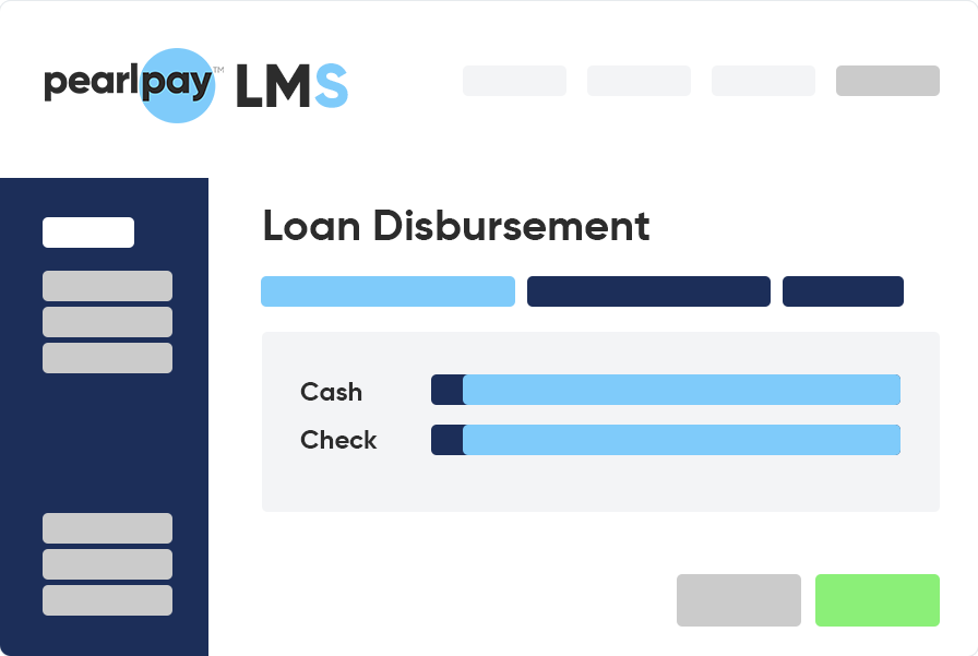 Choose Loan Disbursement